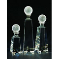 7" Golf Tower Optical Crystal Award